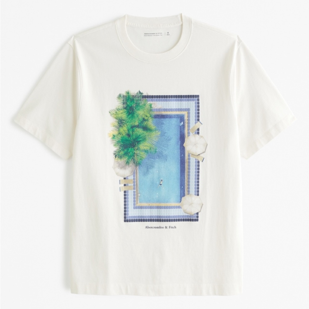 Abercrombie Men’s Polish Graphic Logo Tee